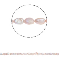 Baroque Cultured Freshwater Pearl Beads, natural, purple, 6-7mm Approx 0.8mm Approx 14.7 Inch 