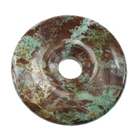 Opale verte Pendentif, beignet, naturel Environ 10mm, Vendu par PC