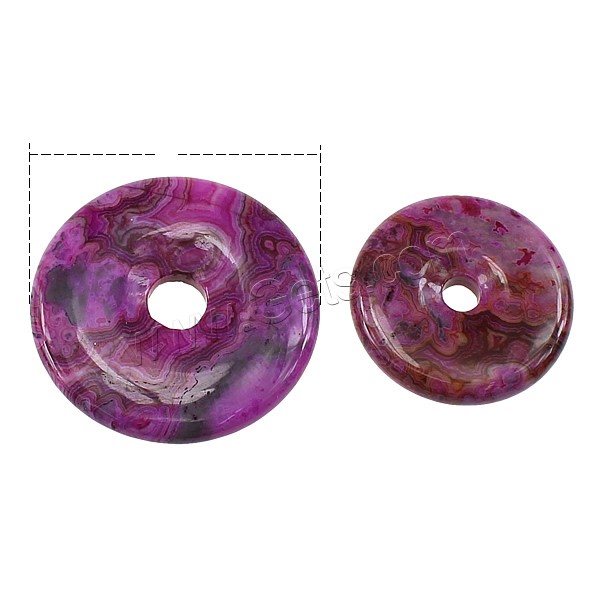 Crazy Agate Pendants, Donut, different size for choice, Sold By PC