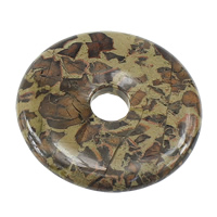 Jasper Brecciated Pendant, Donut, natural Approx 10mm 