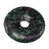 Ruby in Zoisite Pendant, Donut, natural Approx 10mm 