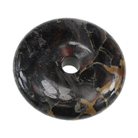 Jasper Brecciated Pendant, Donut, natural Approx 6.5mm 