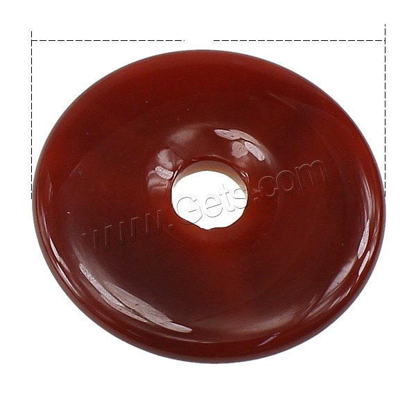 Red Agate Pendants, Donut, natural, different size for choice, Sold By PC