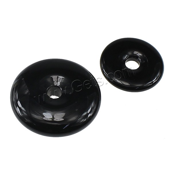 Черный камень подвески, черный камень, Кольцевая форма, натуральный, разный размер для выбора, продается PC