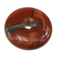 Colgantes de Jasper Rojo, Jaspe rojo, Donut, natural, 40x9.5mm, agujero:aproximado 6mm, Vendido por UD
