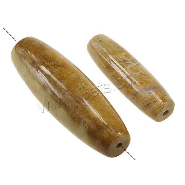 Fossil Coral Beads, Oval, natural, different size for choice, Hole:Approx 1.5mm, Sold By PC