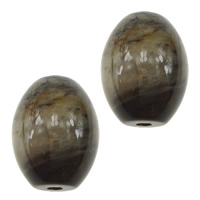 Perle aus Versteinertes Holz, Holzopal, oval, natürlich, 14x18mm, Bohrung:ca. 2.5mm, verkauft von PC