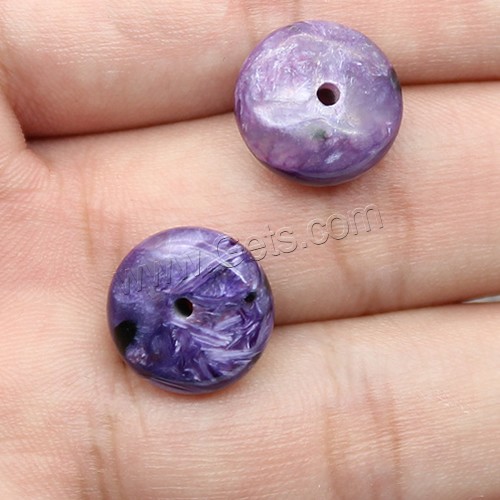 Charoite Spacer Bead, Flat Round, natural, different size for choice, Sold By PC
