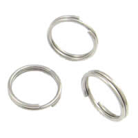 Edelstahl Split Ring, 316 Edelstahl, Kreisring, originale Farbe, 5x0.7mm, ca. 10000PCs/kg, verkauft von kg