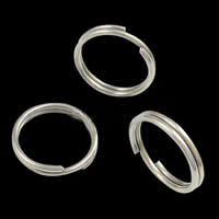 Edelstahl Split Ring, 304 Edelstahl, Kreisring, originale Farbe, 6x0.8mm, ca. 7194PCs/kg, verkauft von kg