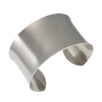 Stainless Steel Cuff Bangle, original color, 38mm, Inner Approx Approx 7.5 Inch 
