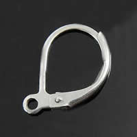 Stainless Steel Lever Back Earring Wires, with loop, original color Approx 1.5mm 