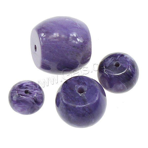 Natural Charoite Beads, Drum, different size for choice, Sold By PC