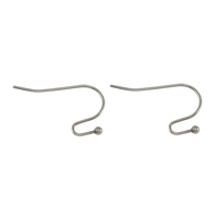 Crochet en acier inoxydable pour boucle d'oreille, couleur originale Vendu par paire