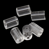 Plastic Earnut, Tube, transparent, clear Approx 0.5mm 