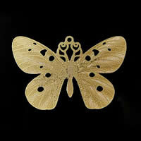 Brass Stamping Pendants, Butterfly, plated, hollow Approx 1.6mm 