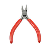 Iron Chain Nose Plier, with PC Plastic, plated, red, nickel, lead & cadmium free 