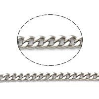 Stainless Steel Curb Chain, 304 Stainless Steel original color 