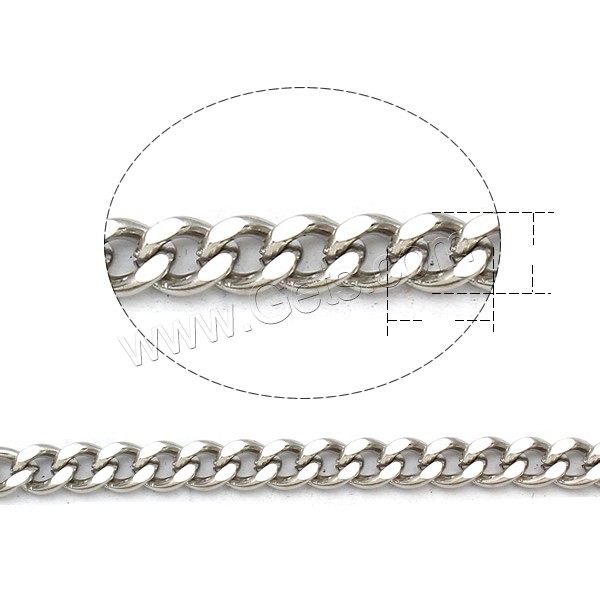 Снаряженная цепь из нержавеющей стали, Нержавеющая сталь 304, разный размер для выбора, оригинальный цвет, продается м
