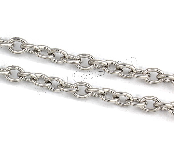 Нержавеющая сталь Овальном Сеть, Нержавеющая сталь 304, разный размер для выбора & Овальный цепь, оригинальный цвет, продается м