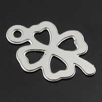 Stainless Steel Clover Pendant, Four Leaf Clover, original color Approx 1mm 