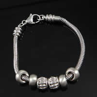 316 Stainless Steel European Bracelet, original color  Approx 7.5 Inch 