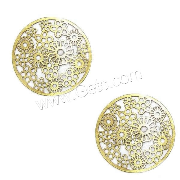 Filigree Brass Stampings, Flat Round, electrophoresis, different size for choice, more colors for choice, 5000/Lot, Sold By Lot
