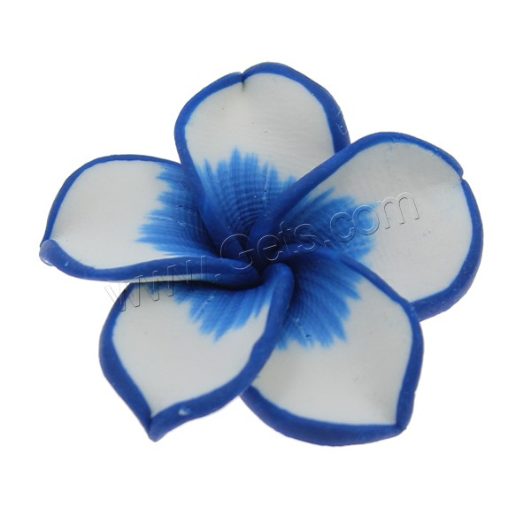 Flower Polymer Clay Beads, plumeria, handmade, different size for choice, more colors for choice, Hole:Approx 1mm, Sold By PC