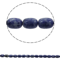 Blauer Fleck Perlen, blauer Punkt, oval, natürlich, 10x14mm, Bohrung:ca. 1mm, Länge:ca. 15.7 ZollInch, ca. 28PCs/Strang, verkauft von Strang