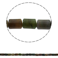 Natural Indian Agate Beads, Column Approx 1mm Approx 15.7 Inch, Approx 