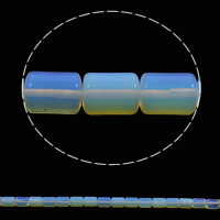 Meer Opal Perlen Schmuck, Zylinder, 10x14mm, Bohrung:ca. 1mm, Länge:ca. 15.3 ZollInch, ca. 28PCs/Strang, verkauft von Strang