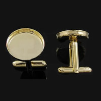 Cufflink Findings, Brass, plated Inner Approx 16mm 