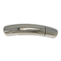 Round Stainless Steel Magnetic Clasp, Tube, original color Approx 6mm 