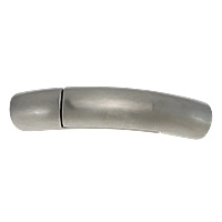 Round Stainless Steel Magnetic Clasp, Tube, plated, matte Approx 6mm 