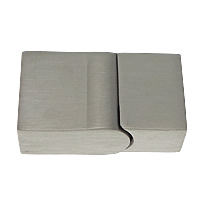 Cierre magnético de acero inoxidable rectangular, Rectángular, chapado, más colores para la opción, 21x12x7mm, agujero:aproximado 10x4mm, Vendido por UD