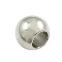 Stainless Steel Large Hole Beads, 316 Stainless Steel, Drum, original color Approx 10mm 