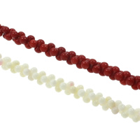 Natürliche Korallen Perlen, Hantel, keine, 6x3mm, Bohrung:ca. 1mm, Länge:ca. 15.7 ZollInch, ca. 110PCs/Strang, verkauft von Strang