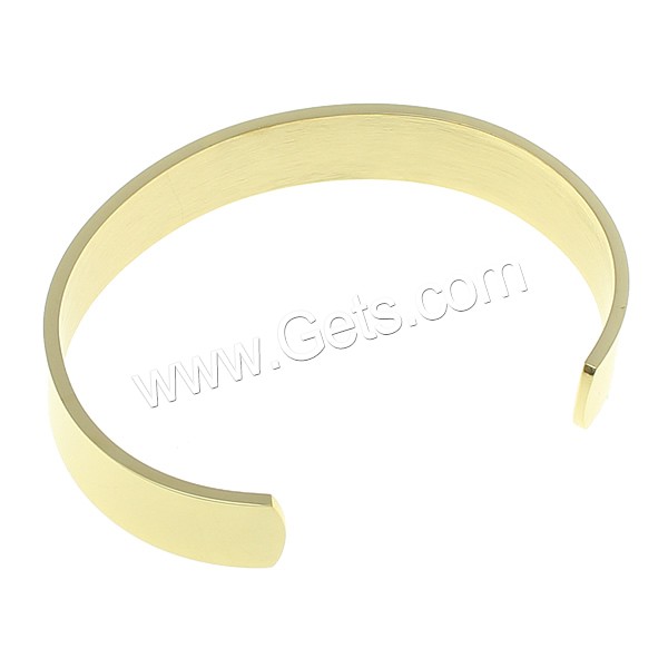 Stainless Steel Cuff Bangle, plated, open & different size for choice, more colors for choice, Sold By PC
