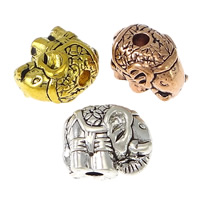 Zinc Alloy Animal Beads, Elephant, plated Approx 2mm 