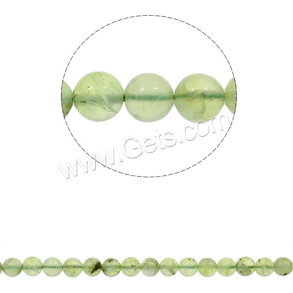 Natural Green Quartz Beads, Round, different size for choice, Hole:Approx 1.5mm, Length:Approx 15.7 Inch, Sold By Strand