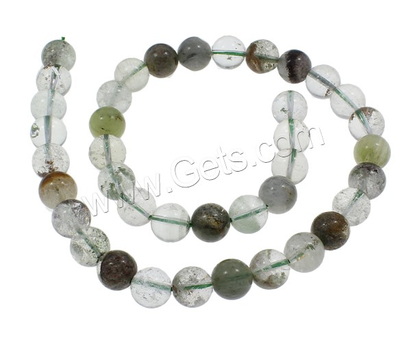 Phantom Quartz Beads, Round, natural, different size for choice, Hole:Approx 1.5mm, Length:Approx 15.7 Inch, Sold By Strand