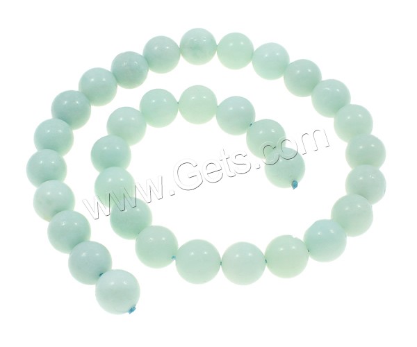Amazonit Perlen, rund, verschiedene Größen vorhanden, Grade A, Bohrung:ca. 1.5mm, Länge:ca. 15.7 ZollInch, verkauft von Strang