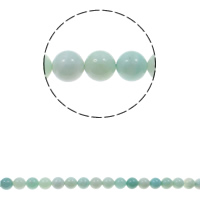 Amazonit Perlen, rund, natürlich, verschiedene Größen vorhanden, Klasse AB, Bohrung:ca. 1.5mm, Länge:ca. 15.7 ZollInch, verkauft von Strang