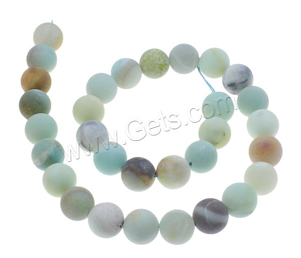 Amazonite Beads, Round, natural, different size for choice & frosted, Hole:Approx 1.5mm, Length:Approx 15.7 Inch, Sold By Strand