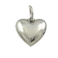 pendentifs de cœur en inox , Acier inoxydable 316, coeur, couleur originale Environ 6mm, Vendu par PC