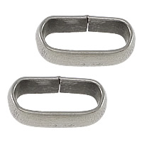 Stainless Steel Linking Ring, Oval, original color Approx 