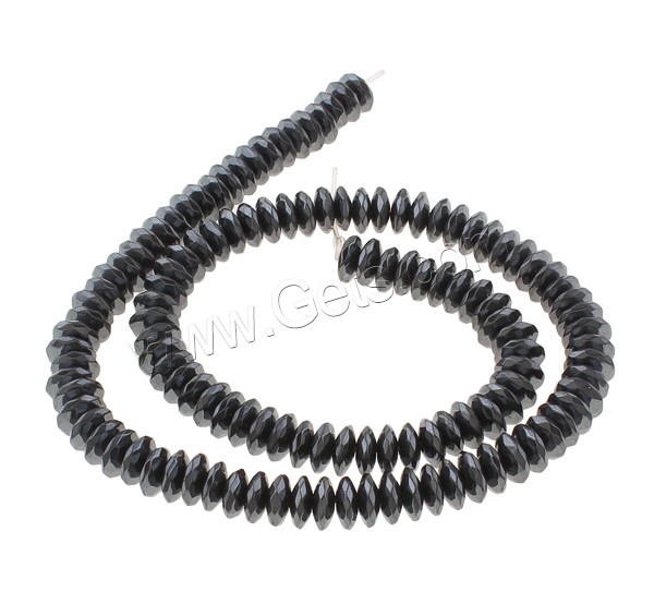 Non Magnetic Hematite Beads, Flat Round, different size for choice & faceted, black, Hole:Approx 1mm, Length:Approx 15.7 Inch, Sold By Strand