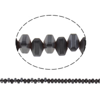 Las Perlas De Hematites Sin Magnético, Hematita no magnética, Triángulo, diverso tamaño para la opción & glaseado, Negro, agujero:aproximado 1mm, longitud:aproximado 15.7 Inch, Vendido por Sarta