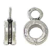 Zinc Alloy Bail Beads, antique silver color plated Approx 4mm, 3mm 