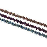 Nicht magnetische Hämatit Perlen, Non- magnetische Hämatit, Dreieck, plattiert, verschiedene Größen vorhanden & satiniert, keine, Bohrung:ca. 1mm, Länge:ca. 15.7 ZollInch, verkauft von Strang